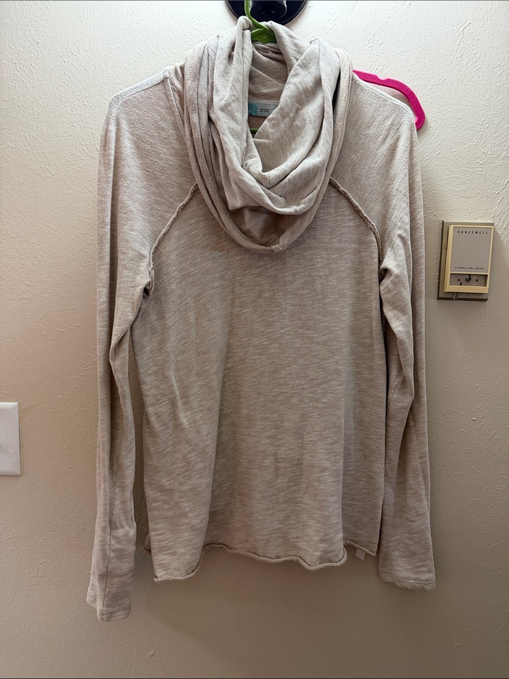 Light Taupe Women's Cowl Neck Sweater - Cozy Everyday Pullover